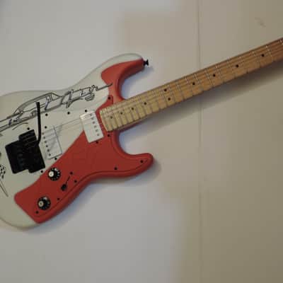DDCC USA CUSTOMS STRATOCASTER 57 CHEVY BEL AIR CUSTOM HH FLOYD ROSE STRAT GUITAR image 6