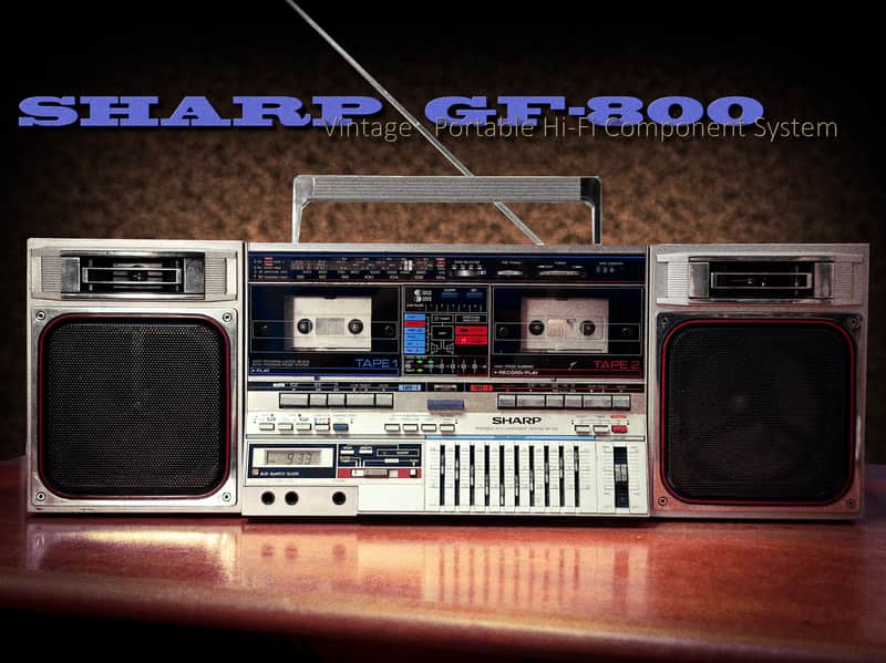 SHARP GF-800Z 🔥 Rare Vintage Double Cassette Boombox Japan | Reverb
