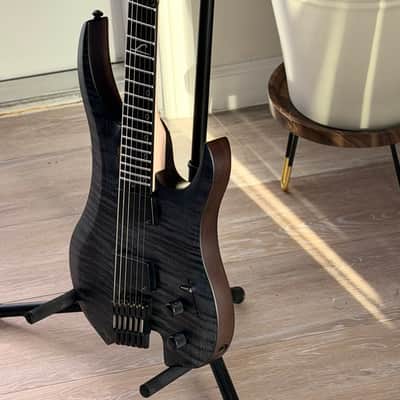 Legator G6FSS Ghost 6 Super Shred Electric Guitar, Black Flame Maple image 3