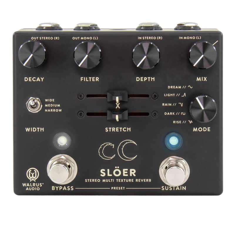 Walrus Audio SLOER Stereo Ambient Reverb Pedal - Black imagen 1