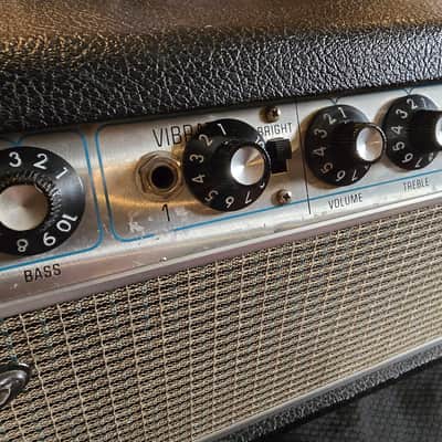 Fender Bandmaster "Drip Edge" 40-Watt 2-Channel Guitar Amp Head 1968 - 1969 - Silverface image 10