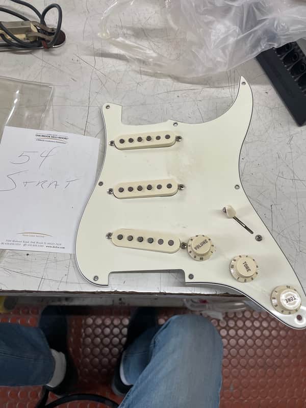Fender Custom shop strat pickups pickguard assembly - Off white image 1