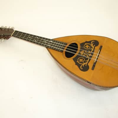 Vintage 1900's HA Weymann & Son Keystone State Melon Body Mandolin w/ Case image 2
