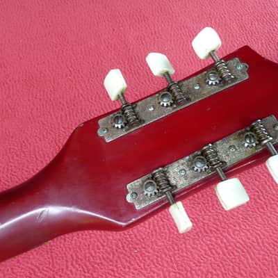 Teisco EP-2L Hollow Body Electric Guitar Japan Vintage 1960's Red image 8