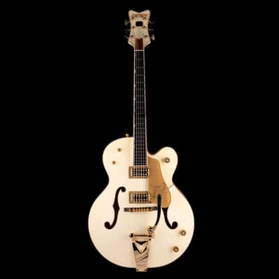 Used 2016 Gretsch G6136T-59 Vintage Select '59 Falcon Hollow Body Vintage White with OHSC image 2