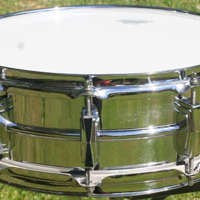 1966 Ludwig 5x14 Chrome Supraphonic 10-lug snare image 4