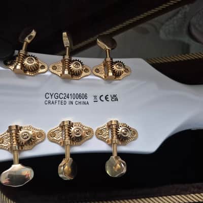 Gretsch G5422TG Electromatic Classic 2024 Double Cut Snowcrest White Tweed Hardcase image 14