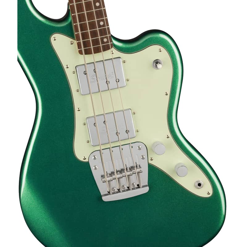 Squier Paranormal Rascal Bass HH Laurel Fingerboard Mint Pickguard - Sherwood Green image 1