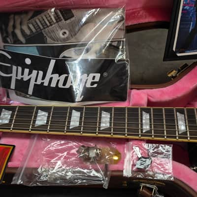 2014 Epiphone Joe Bonamassa Les Paul Standard Pelham Blue Limited Edition Signature Guitar Signed COA Gibson USA Burstbucker PAF pickups Lifton Case '59 1959 Neck Profile Long Tenon CASE QUEEN TIME CAPSULE image 10