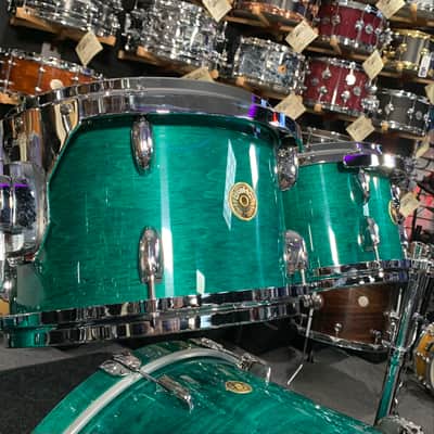 ~WOW!~ Gretsch USA Custom 5-Piece 10/12/14/16/22 Drum Kit Set in Caribbean Blue Gloss Lacquer image 9