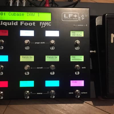 FAMC Liquid Foot LF+ 12 Guitar Pedal MIDI controller Excellent with LCD screens image 10