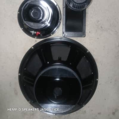 PA SPEAKER KIT 4 WAY SYSTEM 15" WOOFER,8" MIDBASS 5X12 MIDRANGE TWEETER 4" SUPER TWEETER ALL YPU NEED FOR SPEAKERS TO MAKE YOUR OWN TRUE 4 WAY HIGH OUTPUT SYSTEM 500 WATT PMR SPEAKERS image 1