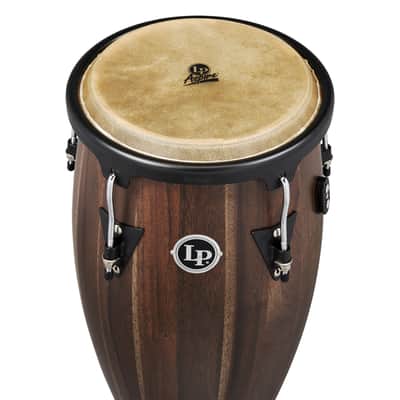 Latin Percussion LP Aspire 11 - 12" Conga Set - Oak Walnut Black w/ Stand (LPA647-SW) image 3