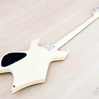 1985 B.C. Rich Warlock Bass NJ Series White Nikki Sixx w/ Active Preamp, Japan image 14