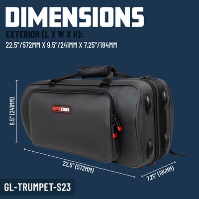 Gator Cases Adagio Series Shaped EPS Polyfoam Lightweight Case for Bb Trumpet; (GL-TRUMPET-S23) image 2