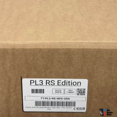 Rega P3 RS Edition Audiophile Turntable w/ ND5 cart, NEO II TTPSU lo hr demo full warranty 2026 - blk/silver image 2