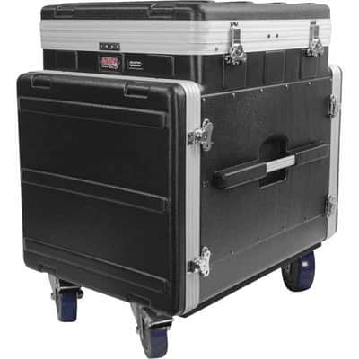 Gator GRC-12X10-PU Polyéthylène 19" GRC 12 U pour le top et 10 U pour le côté avec des roulettes image 1