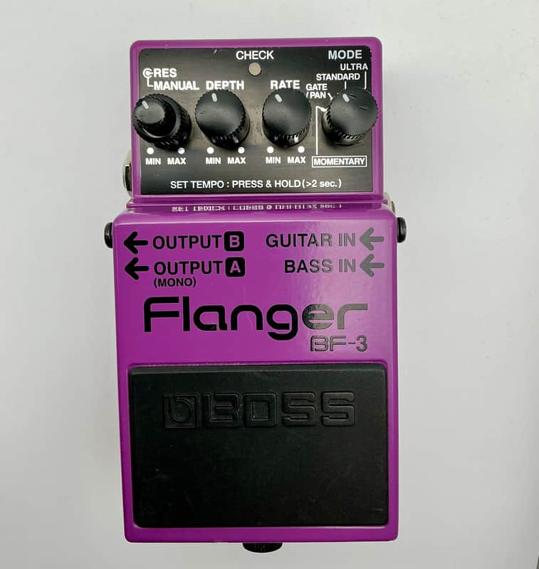 Boss BF-3 Flanger (Dark Gray Label) 2002 - Present - Purple image 1