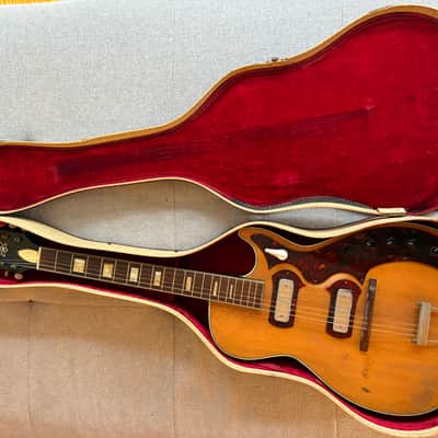 1959 Harmony H49 Stratotone Jupiter w/ DeArmond Gold Foil Pickups + 1958 Silvertone 1451 Tube Amp image 9