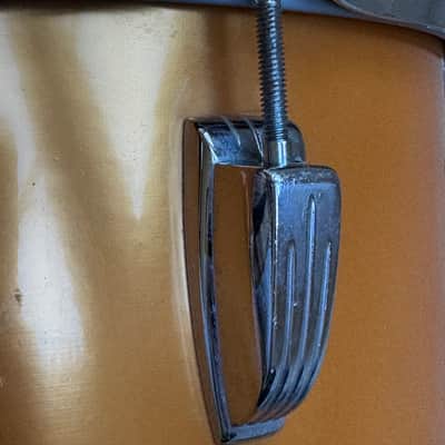 Ludwig Vintage 70s 80s Concert Tom Drum - 12” x 8” 70s - Gold Silk image 7