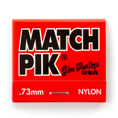 Dunlop 448R.73 Match Piks Nylon Medium Gray .73mm image 3