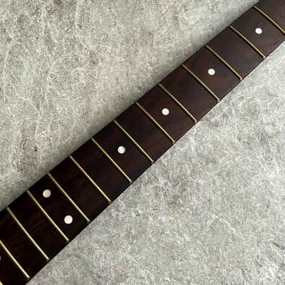 Start Dark Roasted Vintage guitar Neck Rosewood 22 Fret! 70s Big Head Custom Guitar Project image 5