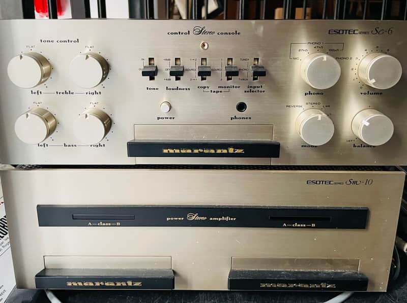 Marantz Esotec SC-6 Preamplifier + SM-10 Power Amplifier – Excellent Original Condition image 1