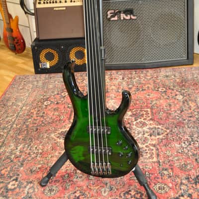 IBANEZ SDGB1 DMT Dark Moss Burst / 5-String Fretless / Steve Di Giorgio (Testament) Signature / SDGB1-DMT / I251007938 image 2