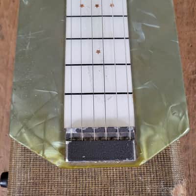 Magnatone Melodier Lap Steel 1950s W/ Original Case - Gray/Green MOTS image 14