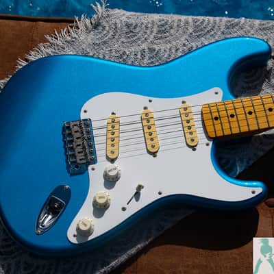 2010 Fender ST-57 Stratocaster Reissue MIJ -Limited Edition Lake Placid Blue Finish - Pro Set Up w Perfect Frets/Action/intonation! image 2