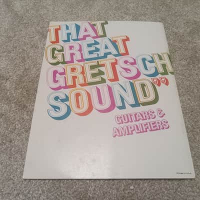 Vintage 1968 Gretsch Guitar, Bass, Amplifier Catalog! Rare, Original Case Candy, Paperwork! image 12
