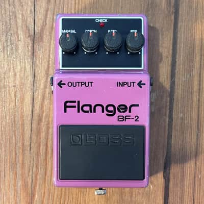 Silver Screw Boss BF-2 Flanger (Black Label) 1980 - 1984 image 4