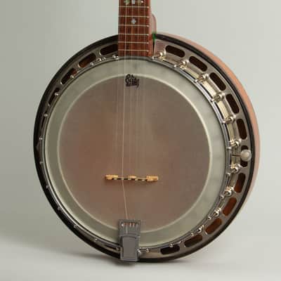 Eagle Brand 5 String Resonator Banjo, made by Stewart-Macdonald (1970s), black hard shell case. imagen 3