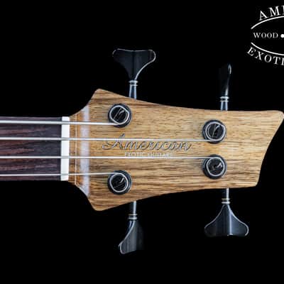 Handmade American Exotic Guitars Studio Series 4 String Bass, Quilt Maple/Limba, Made in U.S.A. image 5