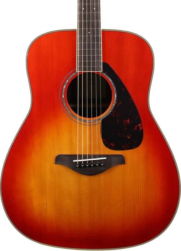 Yamaha FG830 Dreadnought Acoustic Guitar, Solid Spruce Top, Autumn Burst image 1