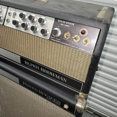 Vintage Fender Super Showman SS-1000 Solid State Amp Head W/ Power Speaker XFL 2000 ( image 3