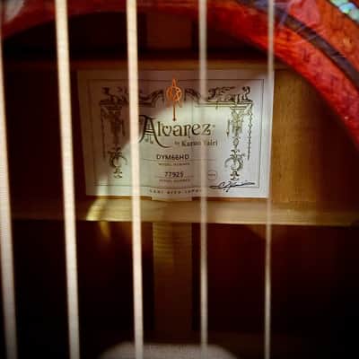 Alvarez DYM66HD Yairi Honduran Masterworks Dreadnought Acoustic Guitar - (DYM66HD_01) image 10