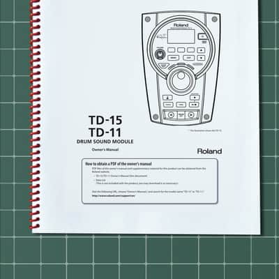 Roland TD-11 — 3 in 1 Owners Manual Guide Instructions — 75 Pages — USA Made