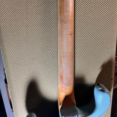 Partscaster MJT Allparts Stratocaster with tender 69 custom shop pick ups - Relic powder blue image 6