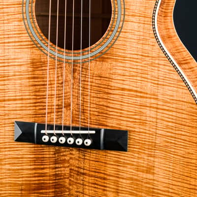 Bourgeois LDBO-12/S Custom All Flamed Koa 12-Fret with Slotted Headstock NEW image 9