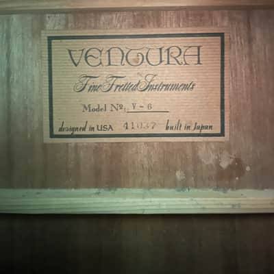 vintage Ventura V-6 70s Made in Japan D18 copy image 9