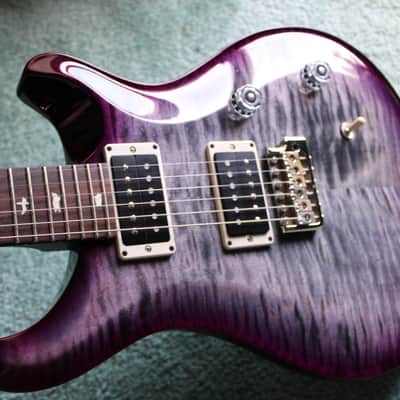 PRS USA CE 24 2021 - Charcoal Purpleburst Limited black satin neck image 10