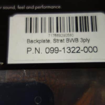 Fender Backplate Stratocaster Black (B/W/B) 3-Ply image 3