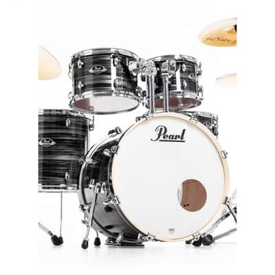 Pearl Export Graphite Silver Twist 5 Piece Drum Kit including PX Cymbals (20", 10", 12", 14", 14" Snare) image 9