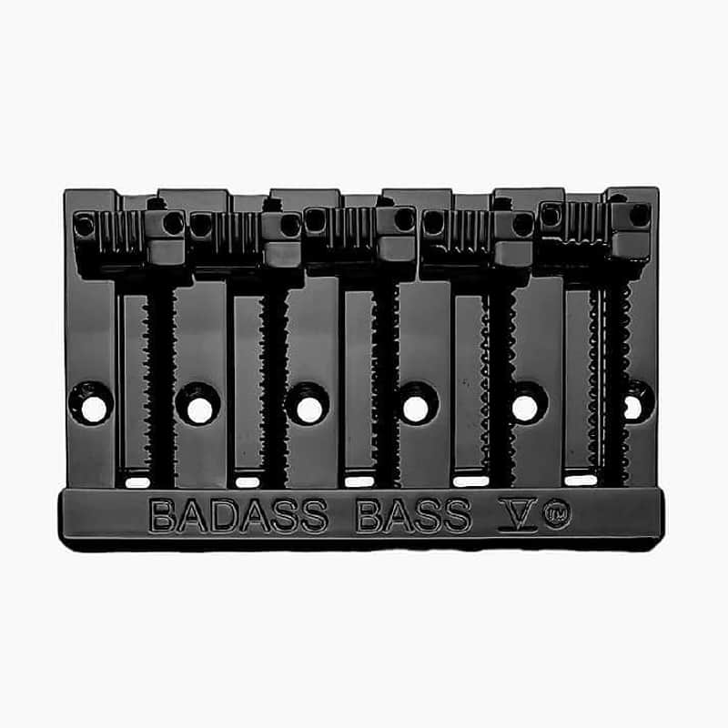 Leo Quan Badass V 5 String Bass Bridge Grooved Saddles Black BB-3345-003 image 1