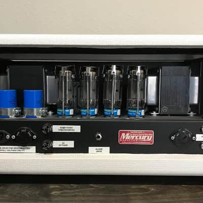Hilbish Matamp GT120 Clone with Mercury Magnetics - White image 5