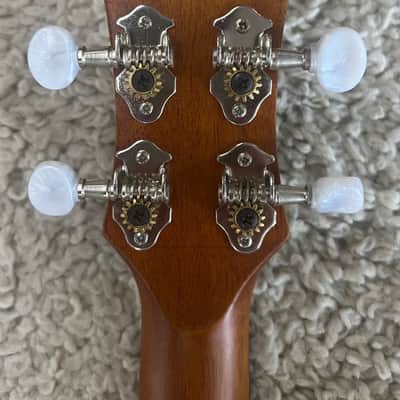 Luna UKE TRIBAL Tenor Size Mahogany Acoustic Ukulele - Satin Natural image 5
