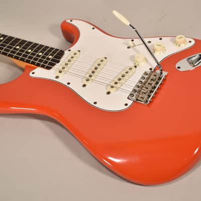 1982 Fender American Vintage Stratocaster '62 Reissue Fiesta Red Electric Guitar w/OHSC image 2