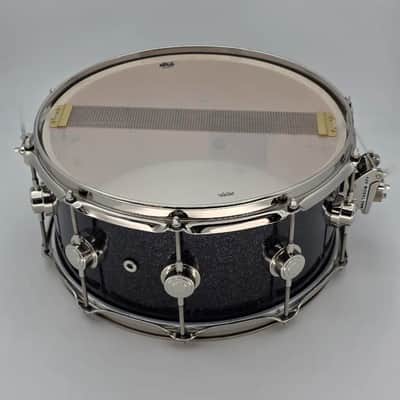 Used DW Collectors SonicPly Snare Drum 14x6.5 Black Ice w/Nickel Hw - Very Good image 4