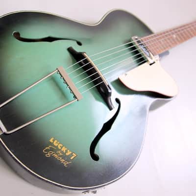 1960's Egmond Lucky 7 Greenburst - Recovered and upgraded image 7